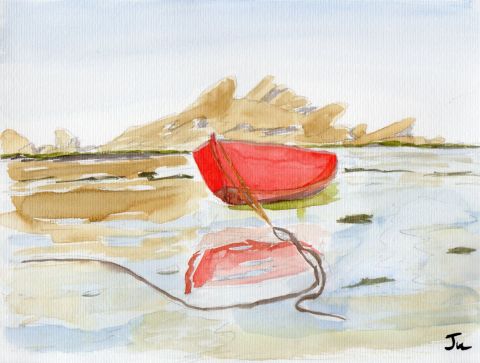 Bateau rouge